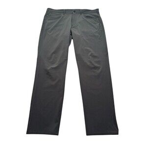 Men's Mizzen + Main Helmsman Athletic Taper Pant Size 36 x 30 Grey #1BO-0538-A